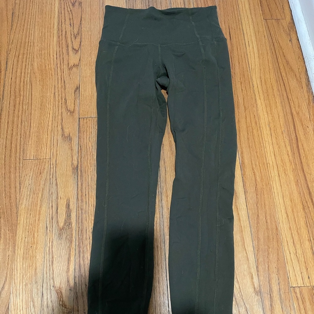 Athleta dark olive leggings xxs